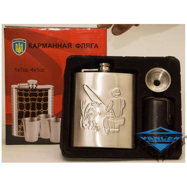 Набор фляг NF4-15 НАБОР ФЛЯГА (210 МЛ) + ЛЕЙКА + 4 СТОПКИ В ЧЕХЛЕ - 2999139