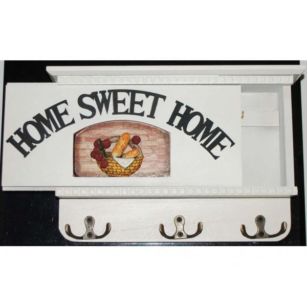 KC7008C Ключница с выдвижной панелью (деревянная) - 2999213