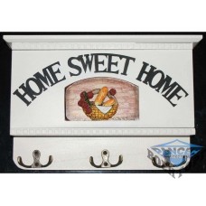 KC7008C Ключница с выдвижной панелью (деревянная)