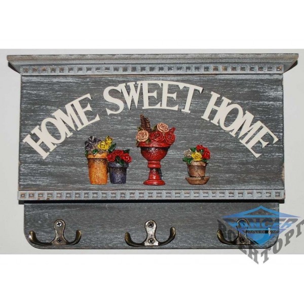 KC7008B Ключница с выдвижной панелью (деревянная) - 2999214