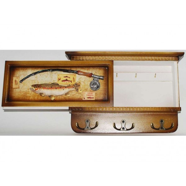 KC7008G Ключниця з висувною панеллю (дерев'яна) - 2999217