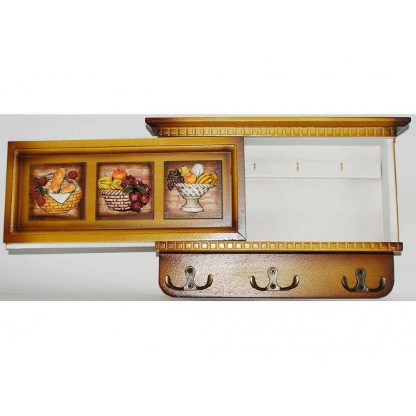 KC7008E Ключница с выдвижной панелью (деревянная) - 2999218 KC7008E Ключница с выдвижной панелью (деревянная) - 2999218