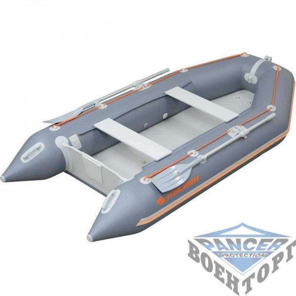 Надувная моторна лодка (с пайолом слань-коврик) Kolibri КМ-260 ЦВЕТНАЯ - 3008605