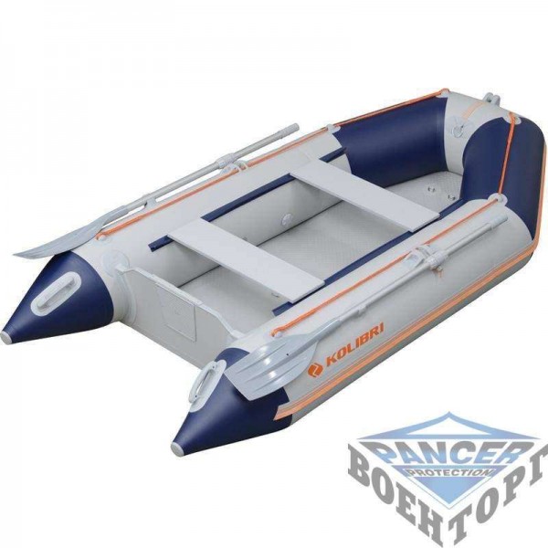 Надувная моторна лодка (с пайолом слань-коврик) Kolibri КМ-330 ЦВЕТНАЯ - 3008609