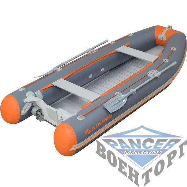 Надувная моторна лодка (с пайолом слань-книжка) Kolibri КМ-300DL ЦВЕТНАЯ - 3008612