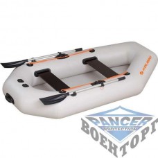 Надувная гребная лодка  (с пайолом слань-коврик) Kolibri К-260Т ЦВЕТНАЯ