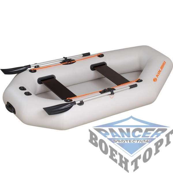 Надувная гребная лодка (с пайолом слань-коврик) Kolibri К-260Т ЦВЕТНАЯ - 3008684