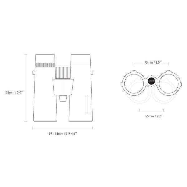 Бінокль Hawke Nature Trek 10x32 Top Hinge (Green) - 3028516