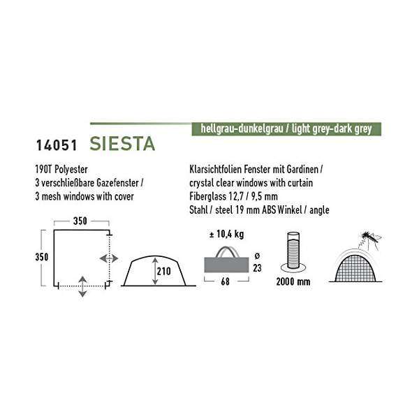 Палатка High Peak Siesta Gray - 3028551 Палатка High Peak Siesta Gray - 3028551