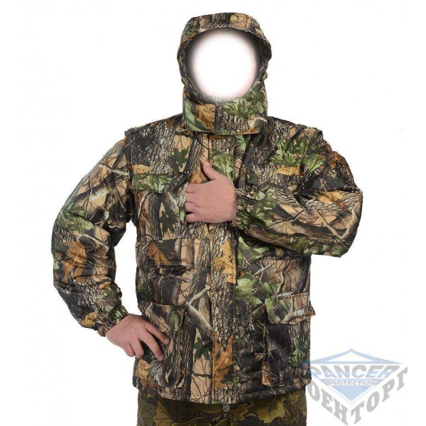 Куртка-жилет KODOR рис. Зеленый лист - 3049097