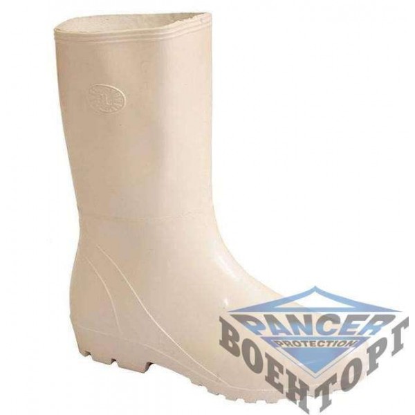Чоботи білі робочі жіночі Глянець - 3105792