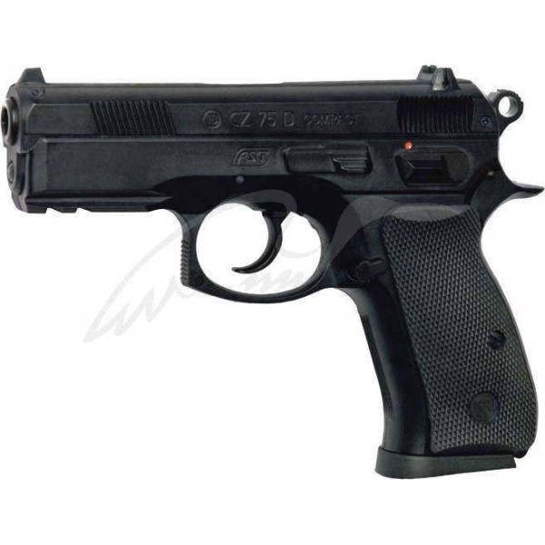 Пистолет пневматический ASG CZ 75D Compact. Корпус - металл - 3110561