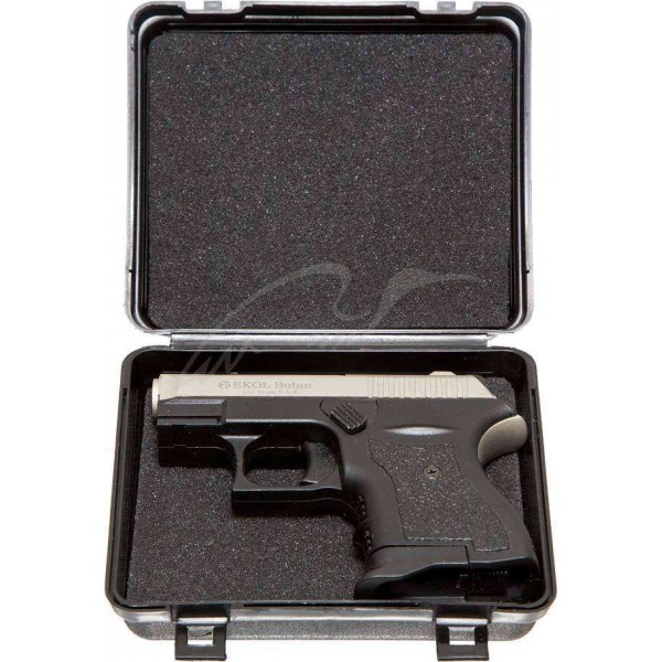 Пістолет стартовий EKOL БОТАН кал. 9мм. Колір - білий сатин/чорний - 3110596 Пістолет стартовий EKOL БОТАН кал. 9мм. Колір - білий сатин/чорний - 3110596