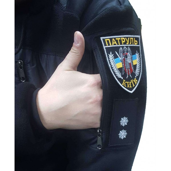 Черная кофта флис тактика Медведь на МЕХУ 450гр/м - 3116562