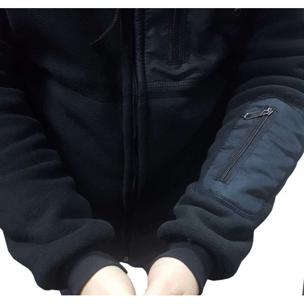 Черная кофта флис тактика Медведь на МЕХУ 450гр/м - 3116562