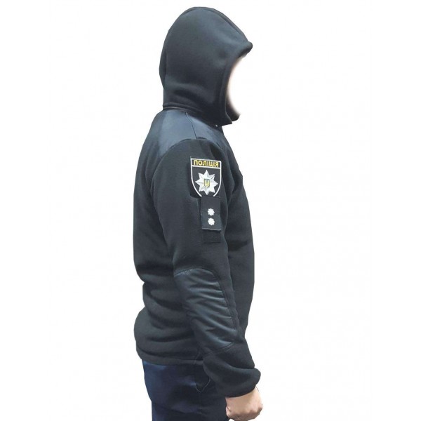 Черная кофта флис тактика Медведь на МЕХУ 450гр/м - 3116562