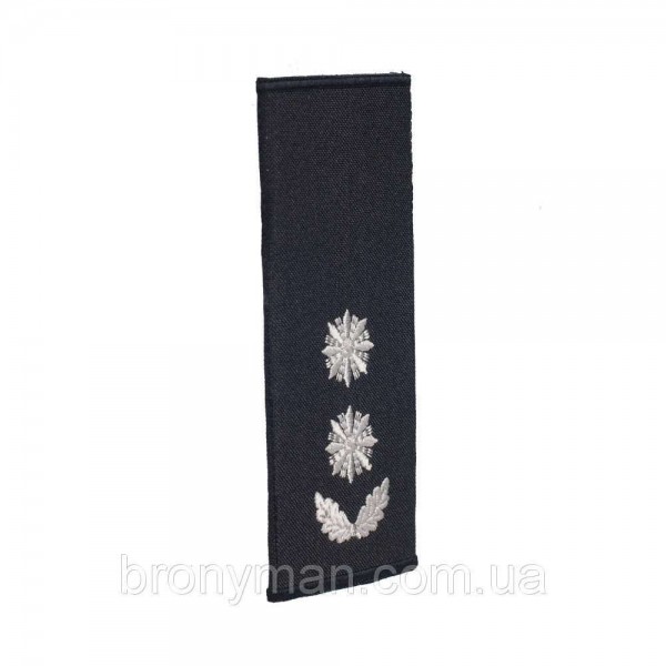 Погоны Подполковник Полиции (пара) муфта черные - RIMF-PCOLPLC