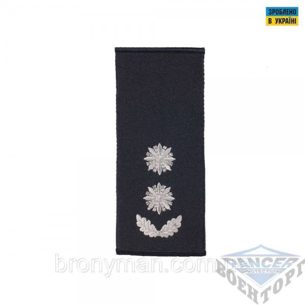 Погоны Подполковник Полиции (пара) муфта черные - RIMF-PCOLPLC