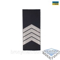 Погоны Старший сержант Полиции (пара) муфта черные