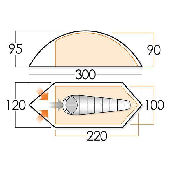 Палатка Vango Blade 100 Cactus - 3158612