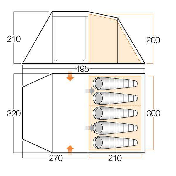 Палатка Vango Drummond 500 Herbal - 3158613 Палатка Vango Drummond 500 Herbal - 3158613
