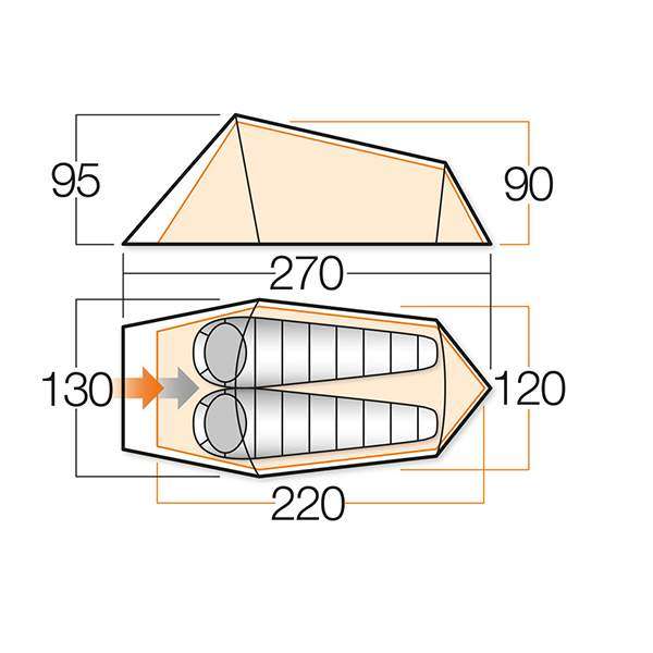Палатка Vango Helix 200 Cactus - 3158615 Палатка Vango Helix 200 Cactus - 3158615