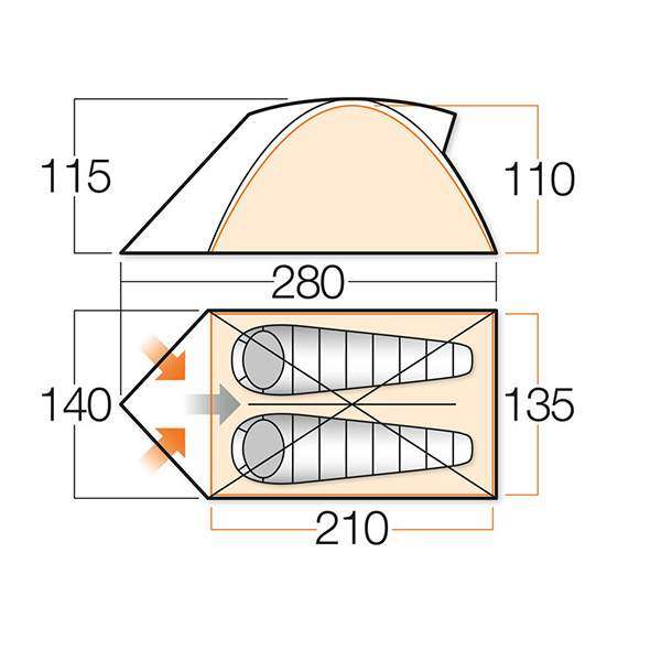 Намет Vango Rock River 200 - 3158619 Намет Vango Rock River 200 - 3158619