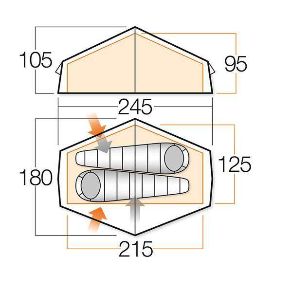 Палатка Vango Zenith 200 Cactus - 3158622 Палатка Vango Zenith 200 Cactus - 3158622
