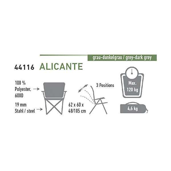 Стул High Peak Alicante (Gray/Dark gray) - 3158645 Стул High Peak Alicante (Gray/Dark gray) - 3158645