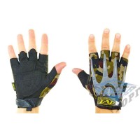 Тактические беспалые перчатки MECHANIX камуфляж