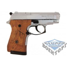 Пистолет стартовый (газо-шумовой)  Stalker - 914 матово хромированое