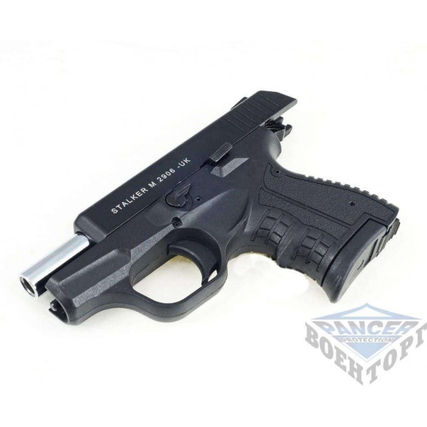 Пістолет стартовий (газо-шумовий) Stalker - M2906 матово чорний - 3218704 Пістолет стартовий (газо-шумовий) Stalker - M2906 матово чорний - 3218704