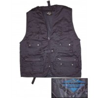 Жилет для охоты и рыбалки JAGD-U.ANGLERWESTE M.NETZFU. Темно-синий