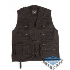 Жилет разгрузочный JAGD-U.ANGLERWESTE MOLESKIN черный