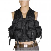 Розвантажувальний жилет тактичний MIL-TEC 9 кишень Чорний