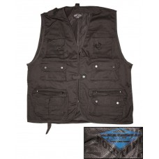 Жилет для охоты и рыбалки JAGD-U.ANGLERWESTE M.NETZFU. Черный