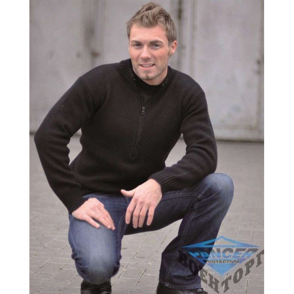 Армійський светр SCHWEIZ.ARMEEPULLOVER M.RV чорний - 3218785