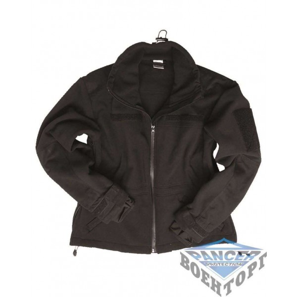 Куртка флисовая ветрозащитная WINDPROOF JACKE FLEECE черная - 3218794