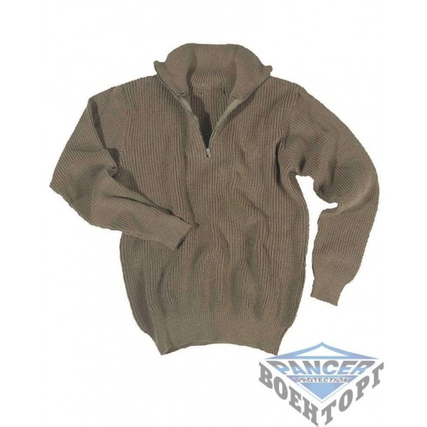 Армейский пуловер TROYER (750 GR) олива - 3218795