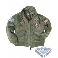 Куртка летная детская OD CWU KIDS FLIGHT JACKET W. PATCHES