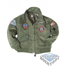 Куртка летная детская OD CWU KIDS FLIGHT JACKET W. PATCHES