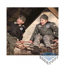 Куртка летная детская MA1 KIDS FLIGHT JACKET W. PATCHES черная