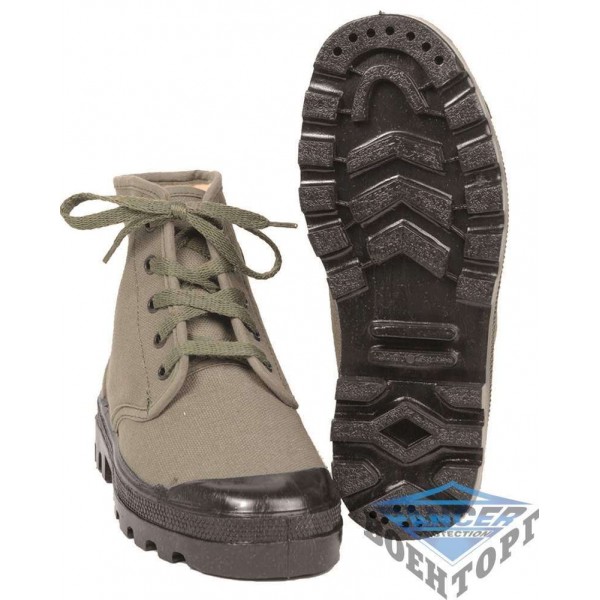 Кеды тактические FRANZ.COM.SCHUHE CANVAS 5-LOCH олива - 3219061