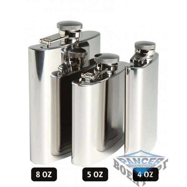 Фляга армейская STAINLESS STEEL FLASK 4 OZ (110 ML) - 3219132