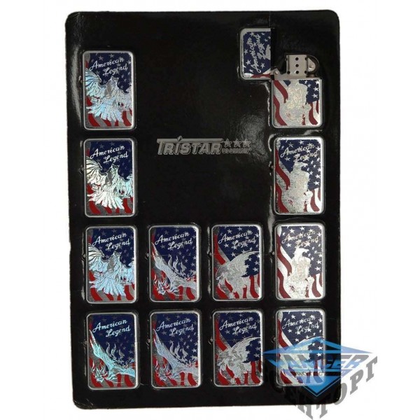 Зажигалка US LIGHTER DISPLAY AMERICAN LEGEND - 3219150