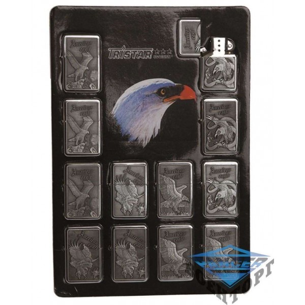 Зажигалка US LIGHTER DISPLAY AMERICAN EAGLE - 3219152