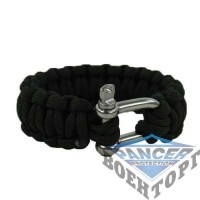 Браслет паракорд 15MM PARA BRACELET W. METAL CLOS. Чорний