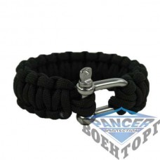 Браслет паракорд 15MM PARA BRACELET W. METAL CLOS. Чорний