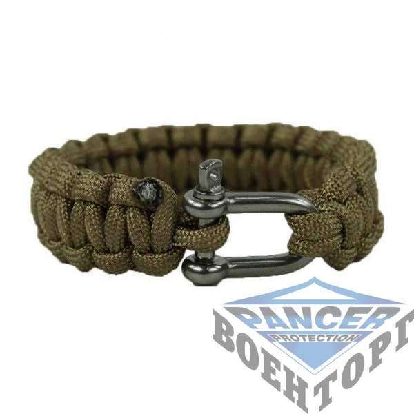 Браслет паракорд 15MM PARA BRACELET W. METAL CLOS. Койот - 3219263