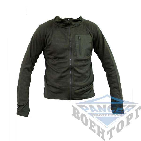 Тактическая флисовая рубашка MIL-TEC THERMOFLEECE OD - 3249579